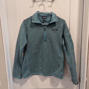 Patagonia Sweatshirt Quarter Zip Fleece Lined Pullover Women's M